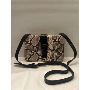 Patricia Nash Tauriana Python Collection Embossed Snakeskin Leather Crossbody